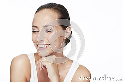 Beauty portrait of a woman Stock Photo