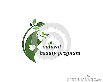 beauty pregnant women vector icon Vector Illustration