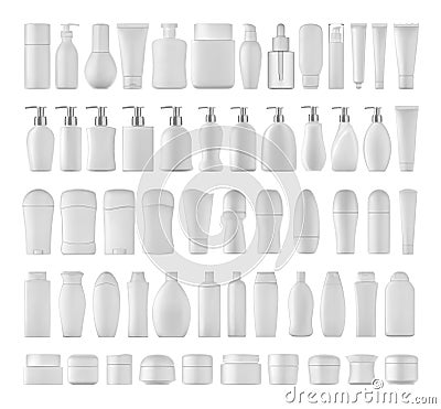 Beauty products set. Vector Illustration