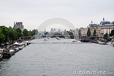 Seine river in Paris Stock Photo
