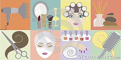Beauty salon Vector Illustration