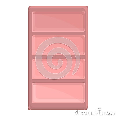 Beauty salon drawer icon cartoon vector. Room dressing Vector Illustration