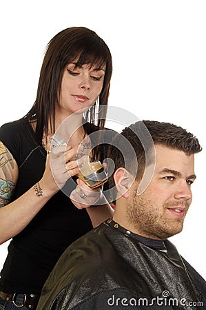 Beauty Salon Hair Pomade Stock Photo