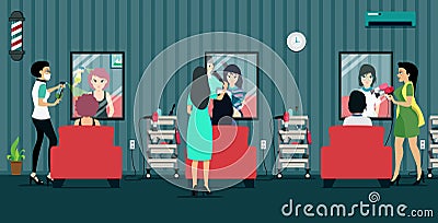 Beauty Salon Vector Illustration