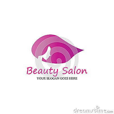 Beauty salon logo icon design template- Cartoon Illustration