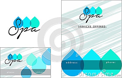 Beauty salon modern Logo, Business Card, Flyer Vector Illustration