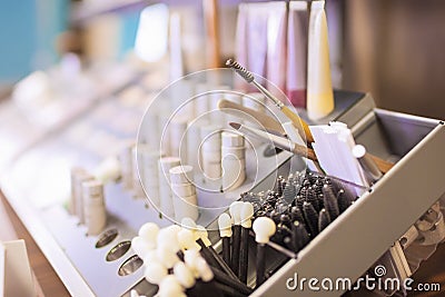 Beauty Salon Tools Stock Photo