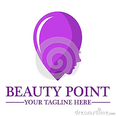 Beauty shop logo design template Vector Illustration