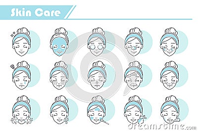 Beauty Skin Care Icon Stock Photo