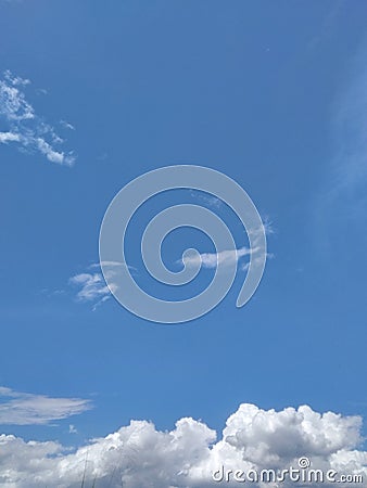 the beauty of the sky at noon on a very bad day Stock Photo