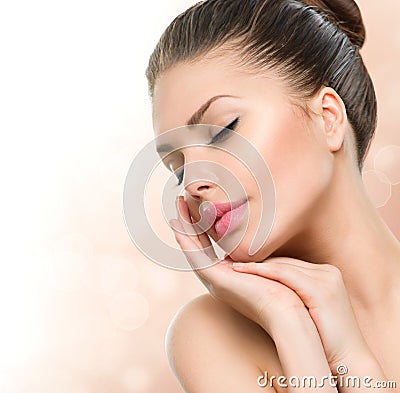 Beauty Spa Woman Portrait Stock Photo