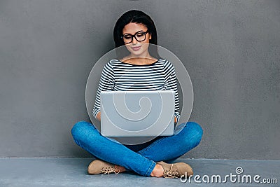 Beauty surfing web. Stock Photo