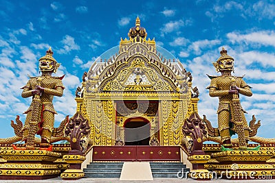 Beauty temple on mountain Stock Photo