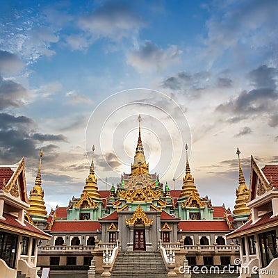 Beauty temple in Thailand Asia Stock Photo
