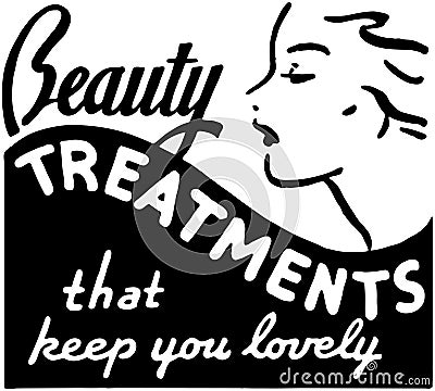 Beauty Treatments Vector Illustration