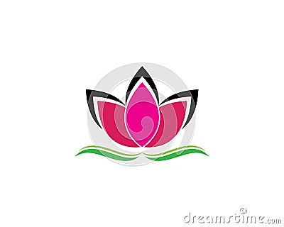 Beauty Vector Lotus flowers design logo Template Vector Illustration