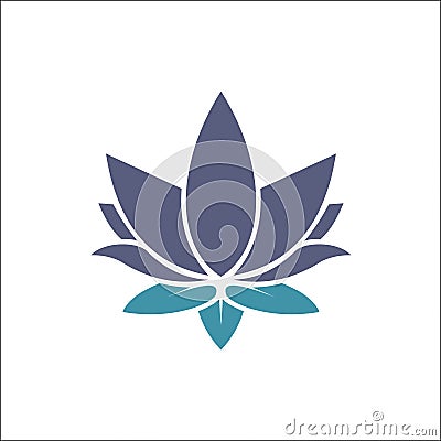 Beauty Vector Lotus flowers design logo Template icon Vector Illustration