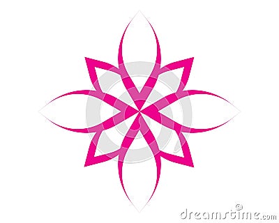 Beauty Vector lotus icon Cartoon Illustration