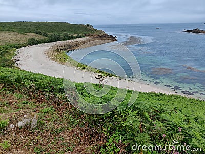 Beauty view sea beach british Stock Photo