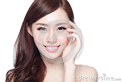 Beauty woman with charming smile Stock Photo