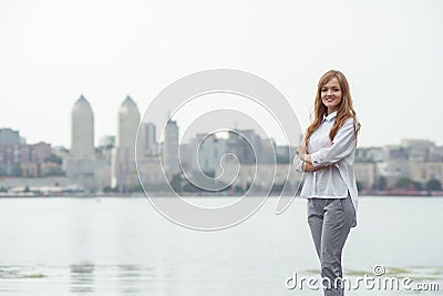 Beauty woman with perfect smile Stock Photo