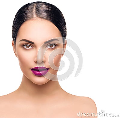 Beauty woman portrait. Professional makeup Stock Photo