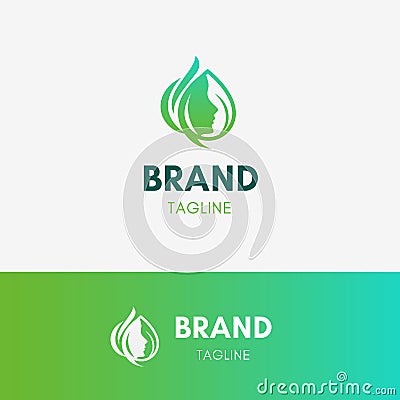 Beauty Woman Spa Logo Vector Illustration