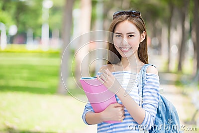 Beauty woman student Stock Photo