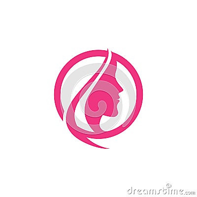 Beauty Women Icon Logo Template Vector Illustration