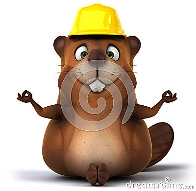 Beaver Cartoon Illustration