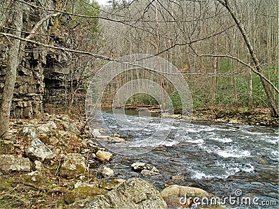 Beaverdam Creek at Backbone Rock Stock Photo