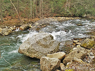 Beaverdam Creek at Backbone Rock Stock Photo