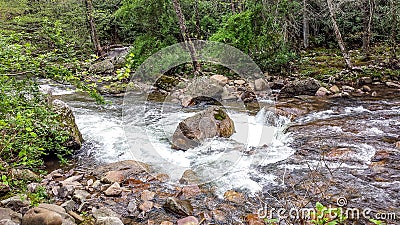 Beaverdam Creek at Backbone Rock Stock Photo