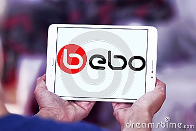Bebo social networking website logo Editorial Stock Photo