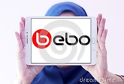 Bebo social networking website logo Editorial Stock Photo