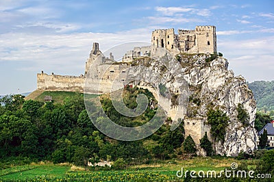 Beckov castle Stock Photo