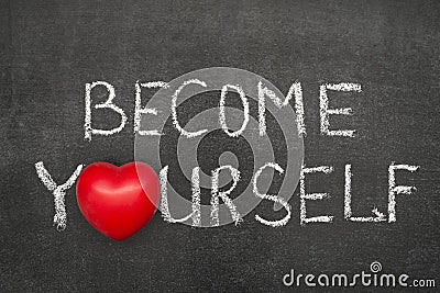 Become yourself chb Stock Photo