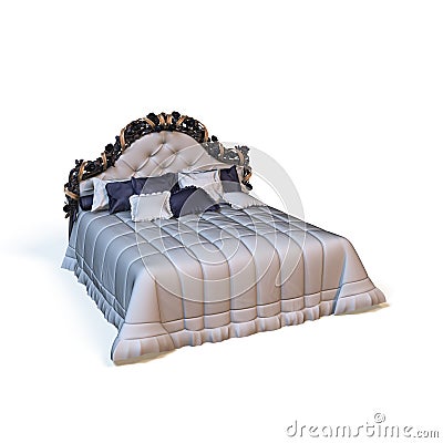 Bed Stock Photo