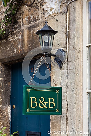 Bed and Breakfast Stock Photo