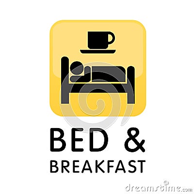Bed And Breakfast Icon Logo Royalty Free Stock Photos 
