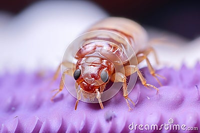 Bed Bug Crawl: Extreme Close-up. Stock Photo