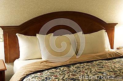 Bed Headboard Stock Photo