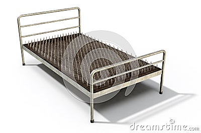 Bed Of Nails Stock Photo