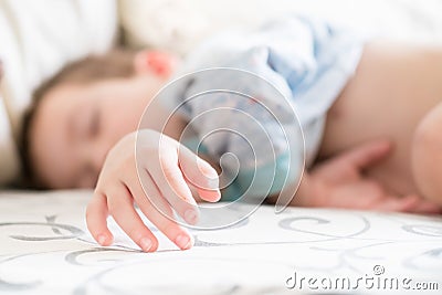 Bed sleep child person portrait, human Stock Photo