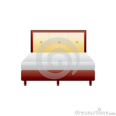 Bed. Vector illustration decorative design Vector Illustration