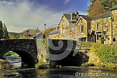 Beddgelert bridge, North Wales Stock Photo