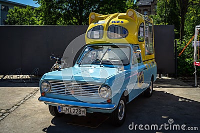 Bedford Beagle Viva HA Batman Ice Cream Van. Editorial Stock Photo