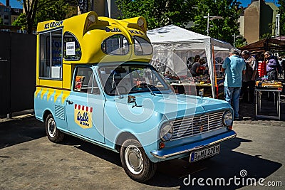 Bedford Beagle Viva HA Batman Ice Cream Van. Editorial Stock Photo