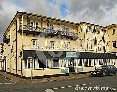 The Bedford Hotel on the Esplanade in Sidmouth, Devon Editorial Stock Photo