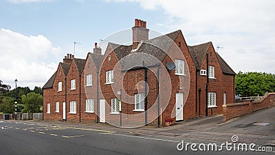 Bedford street with no traffic passing through the quaint area of Woburn, Bedfordshire, England, UK Editorial Stock Photo